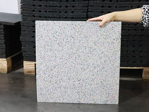 Ground rubber pad